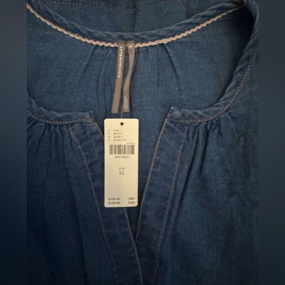 NWT Size XL - The Somerset 100% Cotton Mini Dress: Denim Edition (NWT US$ 138) - Picture 16 of 16